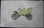 « Ford "A" Tonneau - 1903 » (légende imprimée en gris sous la cuvette).Gallery of the American Automobile.. Clarence P. HORNUNG.