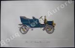 « Ford "B" Touring Car - 1904 » (légende imprimée en gris sous la cuvette).Gallery of the American Automobile.. Clarence P. HORNUNG.