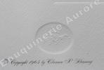 « Autocar Runabout - 1906 » (légende imprimée en gris sous la cuvette).Gallery of the American Automobile.. Clarence P. HORNUNG.