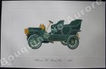 « Marmon "D" Touring Car - 1906 » (légende imprimée en gris sous la cuvette).Gallery of the American Automobile.. Clarence P. HORNUNG.
