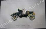« Buick "G" Runabout - 1907 » (légende imprimée en gris sous la cuvette).Gallery of the American Automobile.. Clarence P. HORNUNG.