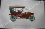 « Oldsmobile "A" Touring Car - 1907 » (légende imprimée en gris sous la cuvette).Gallery of the American Automobile.. Clarence P. HORNUNG.