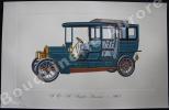 « S & M Simplex Limousine - 1907 » (légende imprimée en gris sous la cuvette).Gallery of the American Automobile.. Clarence P. HORNUNG.
