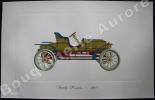 « Stanley Roadster - 1908 » (légende imprimée en gris sous la cuvette).Gallery of the American Automobile.. Clarence P. HORNUNG.