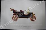 « Ford Model "T" Touring Car - 1909 » (légende imprimée en gris sous la cuvette).Gallery of the American Automobile.. Clarence P. HORNUNG.