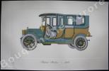 « Packard Berline - 1910 » (légende imprimée en gris sous la cuvette).Gallery of the American Automobile.. Clarence P. HORNUNG.