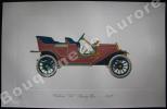 « Oakland "K" Touring Car - 1910 » (légende imprimée en gris sous la cuvette).Gallery of the American Automobile.. Clarence P. HORNUNG.