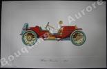 « Mercer Raceabout - 1911 » (légende imprimée en gris sous la cuvette).Gallery of the American Automobile.. Clarence P. HORNUNG.