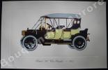 « Packard "30" Close-Coupled - 1912 » (légende imprimée en gris sous la cuvette).Gallery of the American Automobile.. Clarence P. HORNUNG.