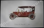 « Overland "69" Touring Car - 1913 » (légende imprimée en gris sous la cuvette).Gallery of the American Automobile.. Clarence P. HORNUNG.