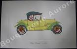 « Stutz Bearcat - 1914 » (légende imprimée en gris sous la cuvette).Gallery of the American Automobile.. Clarence P. HORNUNG.