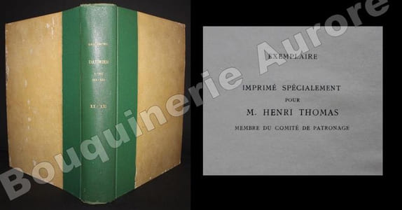 Le Peintre-Graveur illustré (XIXe et XXe siècles).Tome Vingtième à Tome Vingt-neuvième bis : Honoré Daumier. (Complet en 11 tomes).
