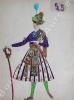 Costume de guerrier oriental en turban pour Ballet ou Opéra.. BRUNELLESCHI (Umberto).