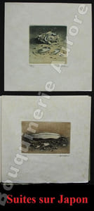 Envols.Deux eaux-fortes originales de Hiroshi Asada.