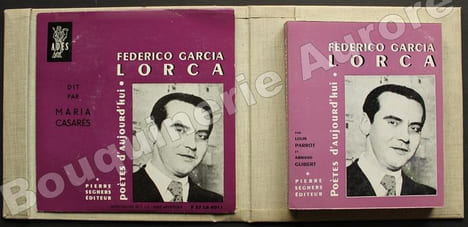 Poètes d'aujourd'hui 7 - Federico Garcia Lorca.Livre + disque dans une chemise cartonnée commune.. [GARCIA LORCA (Federico)] - PARROT (Louis) - ...