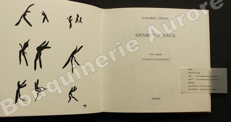 Galerie Chave - Henri Michaux.. [Catalogue d'exposition] - [MICHAUX (Henri)] - PACQUEMENT (Alfred).