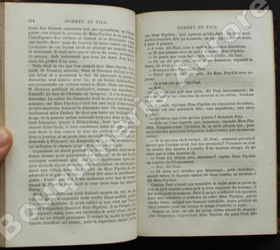 Dombey et Fils. Roman anglais traduit avec l'autorisation de l'auteur sous la direction de P. Lorain par Mme Bressant.. DICKENS (Charles).