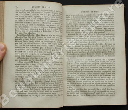 Dombey et Fils. Roman anglais traduit avec l'autorisation de l'auteur sous la direction de P. Lorain par Mme Bressant.. DICKENS (Charles).