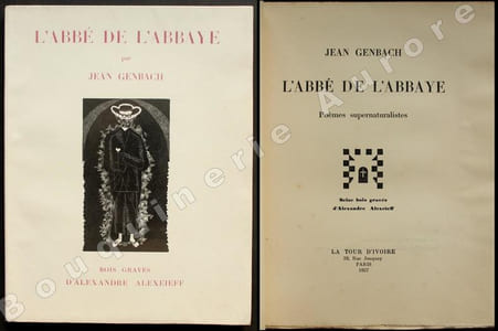 L'Abbé de l'Abbaye. Poèmes supernaturalistes.Bois gravés d'Alexandre Alexeïeff.