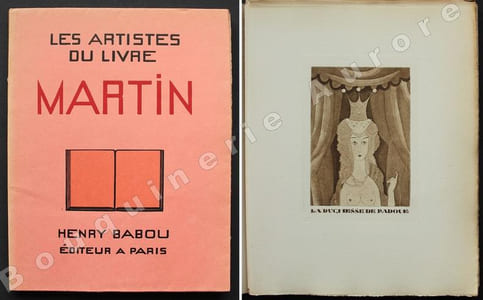 Les Artistes du Livre - Charles MARTIN. Etude critique par Marcel Valotaire. Lettre-préface de Pierre Mac-Orlan. Portrait de Dignimont.