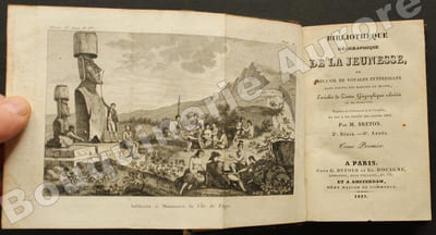 Bibliothèque géographique de la jeunesse, ou Recueil de voyages intéressans dans toutes les parties du monde, enrichis de cartes géographiques coloriées et de vignettes ; traduits de l'allemand et de l'anglais, et mis à la portée des jeunes gens par M. Breton.Deuxième série - 6ème année - Tomes Premier à Douzième : Année complète.