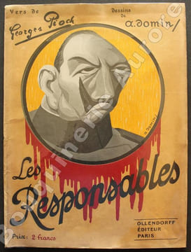 Les responsables. Vers de Georges Pioch - Dessins de A. Domin.. [DOMIN (André)] - PIOCH (Georges).