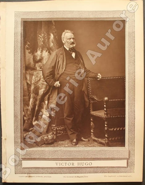 Portrait photographique de Victor HUGO, clich&eacute; de Bertall.. [HUGO (Victor)] - BERTALL - Galerie Contemporaine.