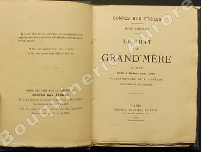 Contes aux étoiles.Le Chat de Grand'Mère - Le Coup d'Ongle - La Femme de l'Avocat - Substitution - Le Mal s'aventure.