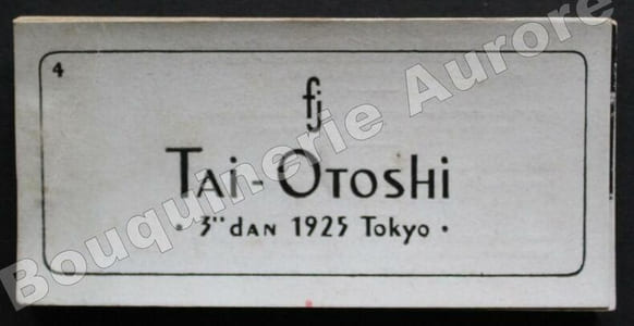 4. Tai-Otoshi.3" dan 1925 Tokyo.