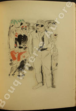 Bubu de Montparnasse. Illustré de 15 aquarelles de Chas Laborde.. --Jolie 1/2 reliure mosaïquée de Capelle--[CHAS LABORDE] - PHILIPPE (Charles-Louis).