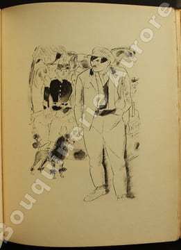 Bubu de Montparnasse. Illustré de 15 aquarelles de Chas Laborde.. --Jolie 1/2 reliure mosaïquée de Capelle--[CHAS LABORDE] - PHILIPPE (Charles-Louis).