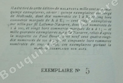 Malatesta. Pièce en quatre actes.. MONTHERLANT (Henry de).