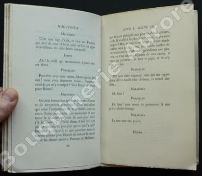 Malatesta. Pièce en quatre actes.. MONTHERLANT (Henry de).
