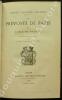 La Prévosté de Paris et de l'Isle-de-France.Introduction et Notes par l'Abbé Valentin Dufour.. --Exemplaire de la bibliothèque de Maxime Du ...
