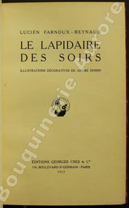 Le Lapidaire des soirs.Illustrations décoratives de André Domin.