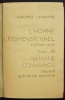 L'Homme multidimentionnel, roman vide, suivi de Hamane Convaincu, uvre aphoniste blanche.. [Lettrisme] - LEMAITRE (Maurice).