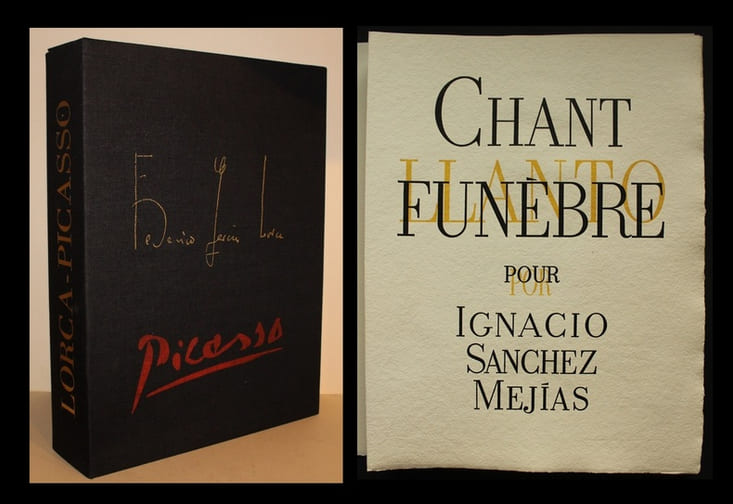 Chant funèbre pour Ignacio Sanchez Mejias.Dans une traduction inédite de Randal Lemoine, ces poèmes de Federico Garcia Lorca sont illustrés de cinq empreintes gravées par Pablo Picasso et de compositions en couleur et au lavis gravées sur bois.