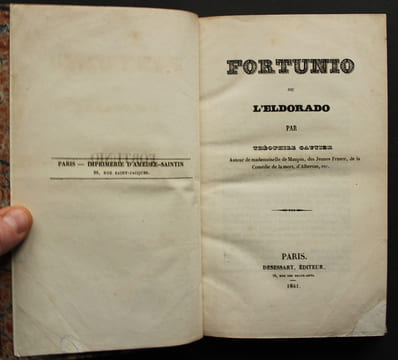 Fortunio ou l'Eldorado.. GAUTIER (Théophile).