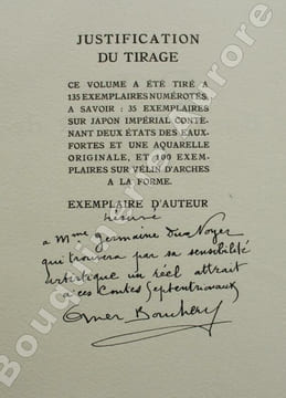 Contes d'un buveur de bière. Préface d'Ernest Laut. Eaux-fortes de Omer Bouchery.. [BOUCHERY (Omer)] - DEULIN (Charles).