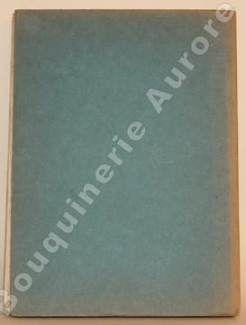 Caderno.Cahier orné de huit pointes sèches hors texte gravées par Mily Possoz.. [POSSOZ (Mily)] - LARBAUD (Valéry).