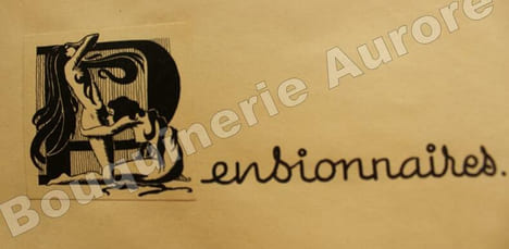 Oeuvres libres - Amies - Femmes - Hombres.. --Tapuscrit agrémenté de 41 vignettes érotiques à l'encre de Chine--VERLAINE (Paul).