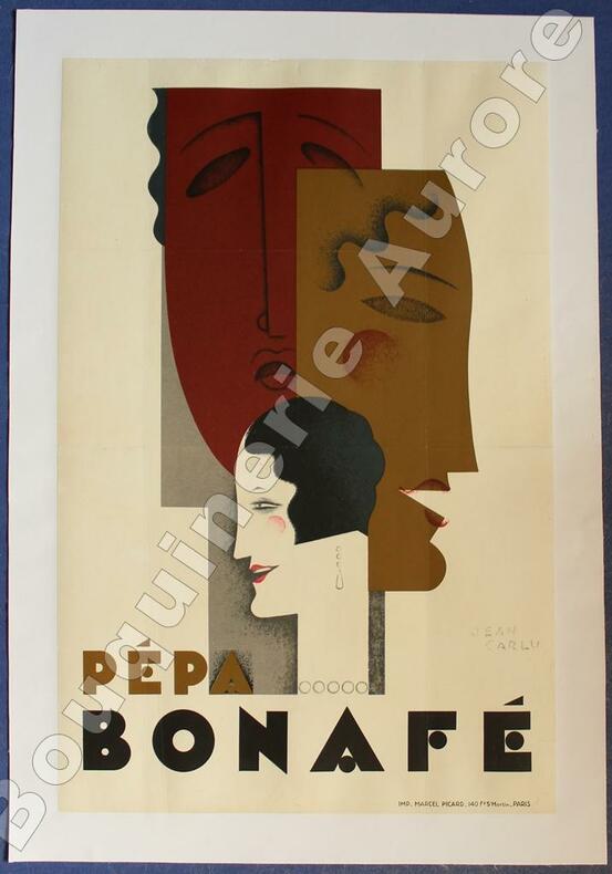 Pépa Bonafé.. --Une des réalisations iconiques de l'artiste--CARLU (Jean).