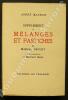 Supplément à Mélanges et Pastiches de Marcel Proust.Cuivres originaux de Berthold Mahn.. [BERTHOLD MAHN] - MAUROIS (André).
