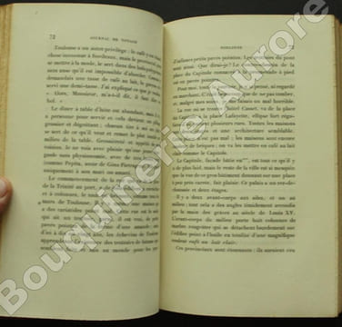 Journal de voyage de Bordeaux à Valence en 1838 publié avec une introduction et des notes par Louis Royer.. STENDHAL.