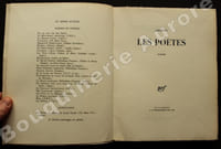 Les Poètes. Poèmes.