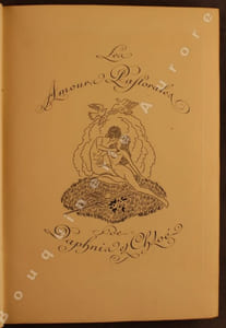 Les Amours pastorales de Daphnis et Chloé.Traduction de Jacques Amiot. Gravures au burin de Jean Dulac.