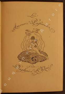 Les Amours pastorales de Daphnis et Chloé.Traduction de Jacques Amiot. Gravures au burin de Jean Dulac.. [DULAC (Jean)] - LONGUS.
