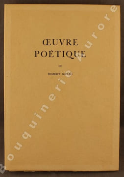 uvres poétiques de Robert Ganzo. Illustré de huit eaux-fortes originales par Jacques Villon.. [VILLON (Jacques)] - GANZO (Robert).