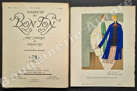 La Gazette du Bon Ton - Art - Modes & Frivolités - Lucien Vogel, Directeur. N°9 - 1920 - 3e année. (NUMERO COMPLET).