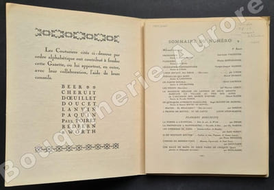 La Gazette du Bon Ton - Art - Modes & Frivolités - Lucien Vogel, Directeur. N°9 - 1920 - 3e année. (NUMERO COMPLET).